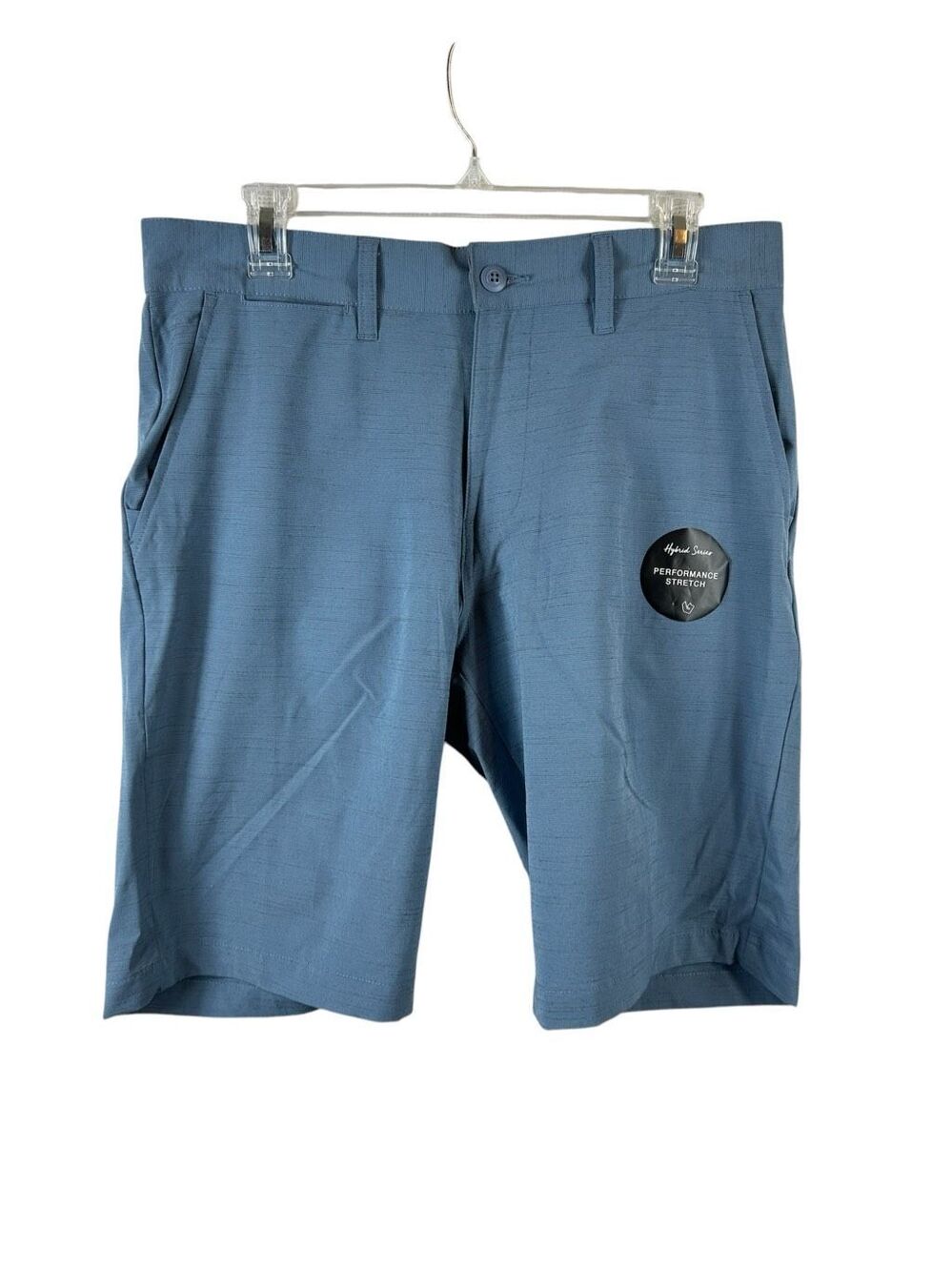 NWT Burnside Hybrid Board Shorts Mens 32 Light Blue Stretch Quick Dry Surf